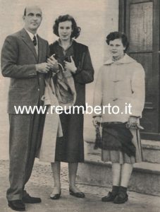 Re Umberto II, Maria Gabriella, Maria Beatrice Cascais 1955